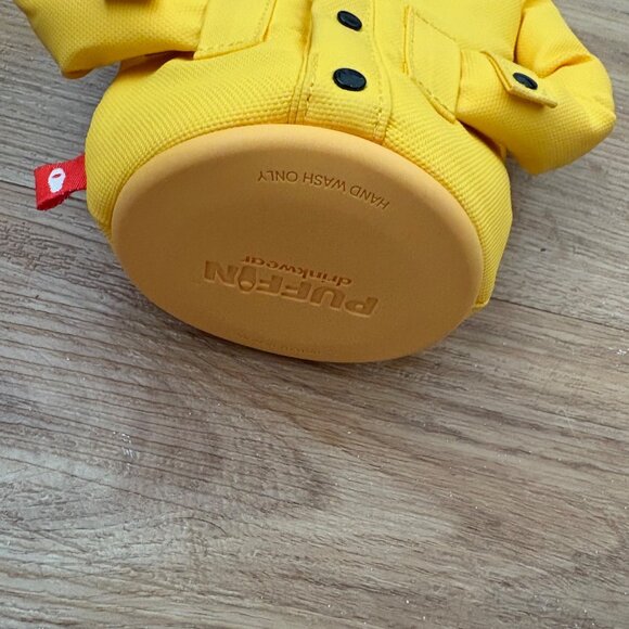 Puffin Drinkwear The Raincoat Insulated Tan Can & Bottle Coozie Yellow NWT - Picture 6 of 8